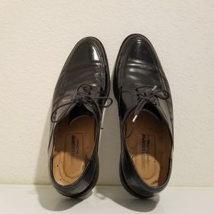 Johnston & Murphy Black Lace Up Dress Shoes Oxfords, Men size 10 M Made in Italy